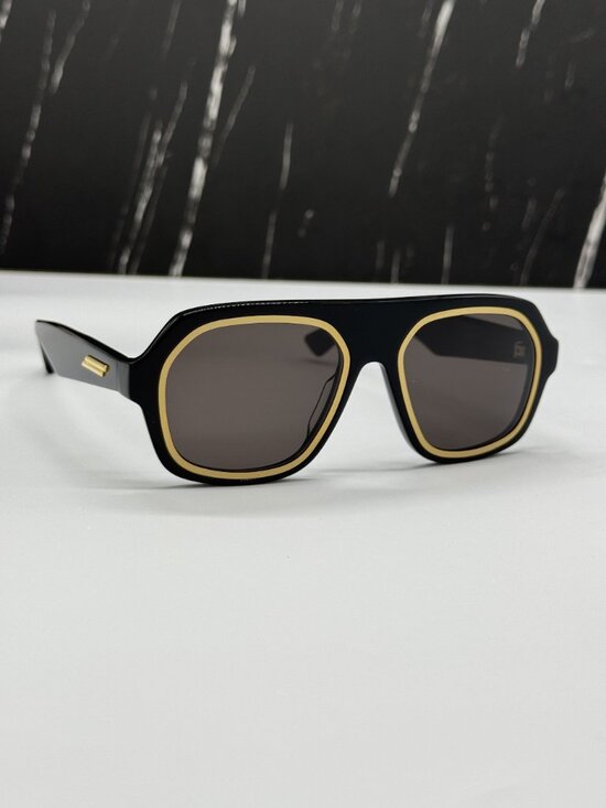 NEW BOTTEGA VENETA BV1217S 001 WOMEN BLACK SUNGLASSES main image 4